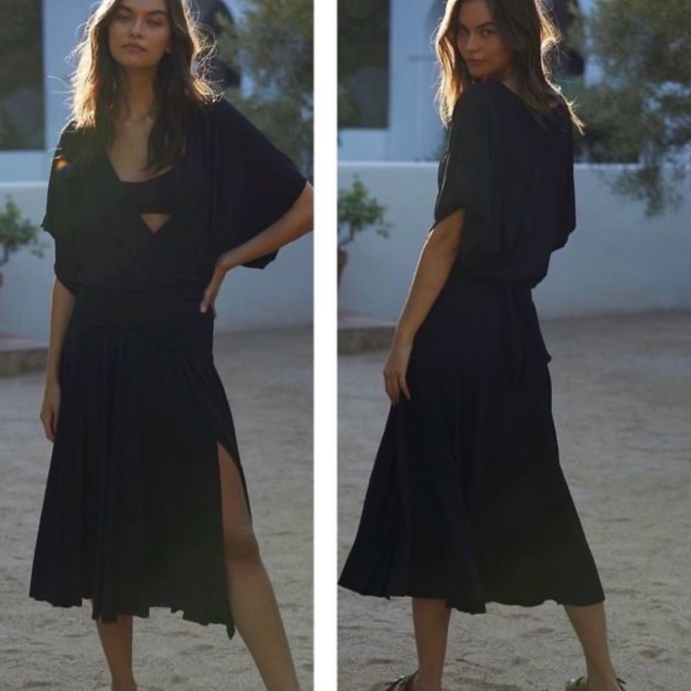 Free People FP Beach Kauai black  Midi Dress
Xs